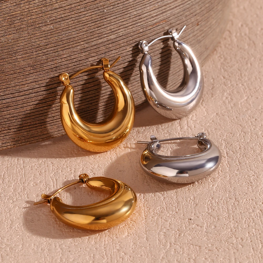 Luxe Crescent Hoops
