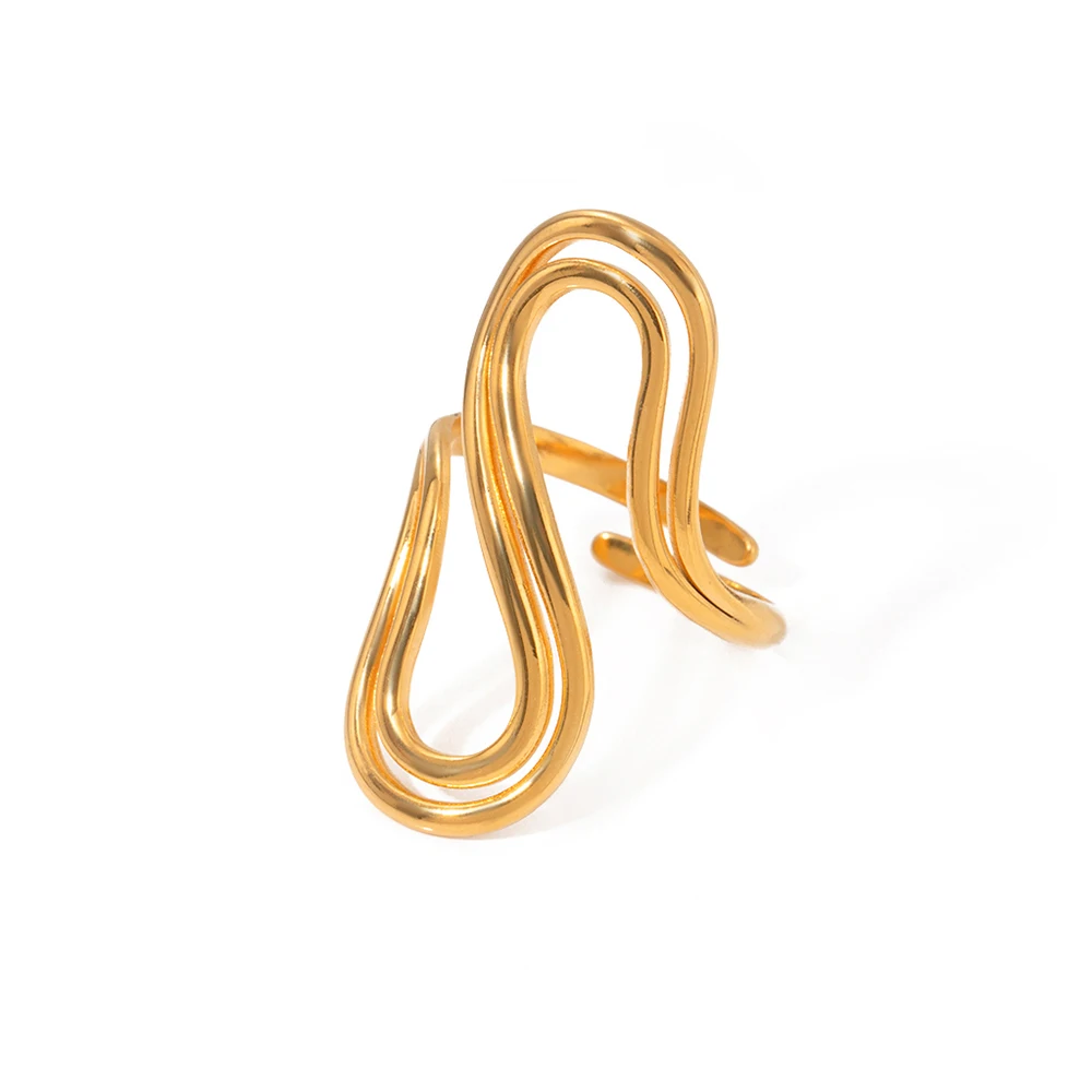 Sway Double Curve Ring