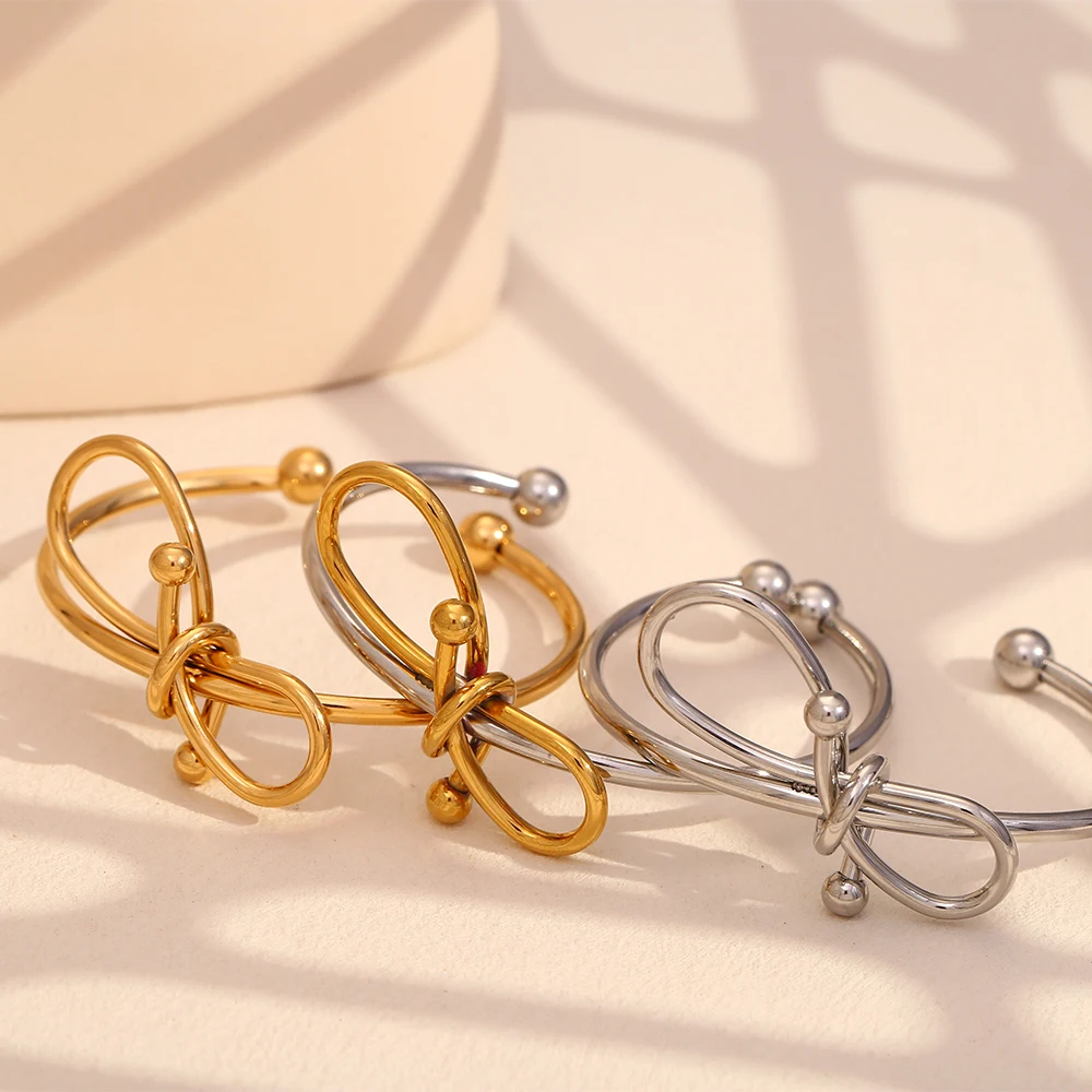 Bow Knot Cuff Bracelet