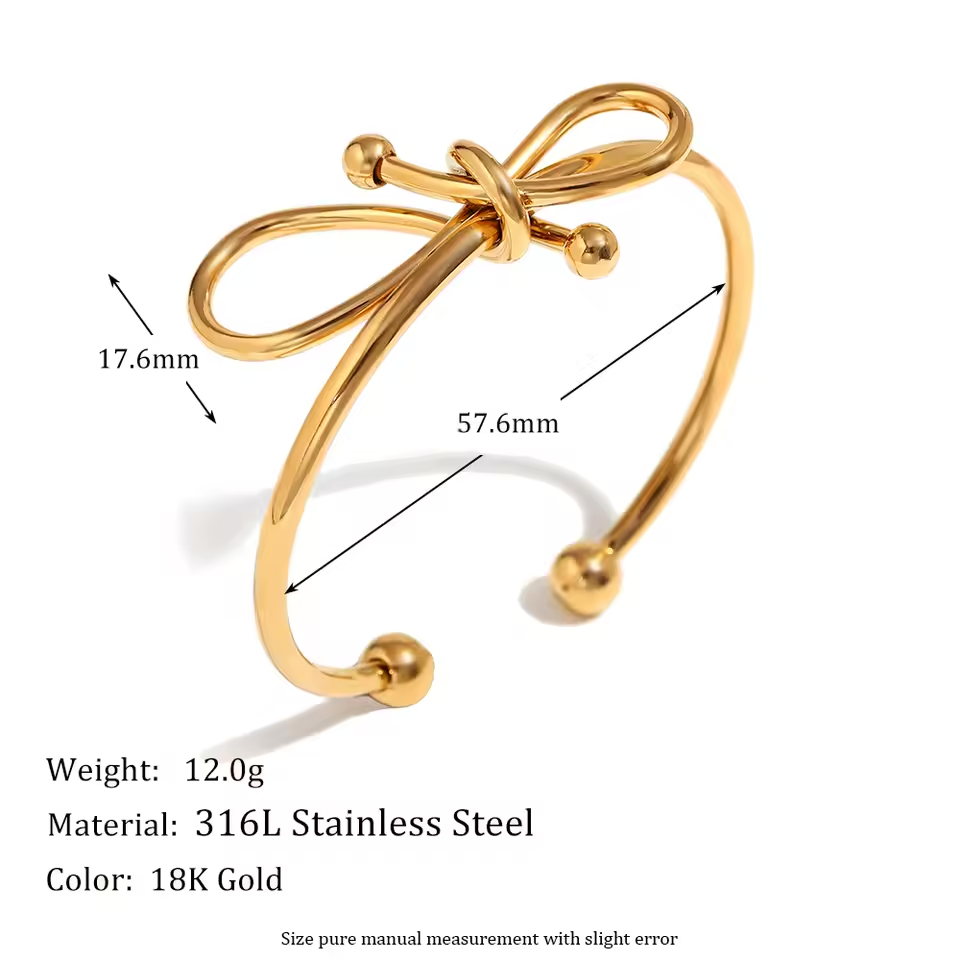 Bow Knot Cuff Bracelet