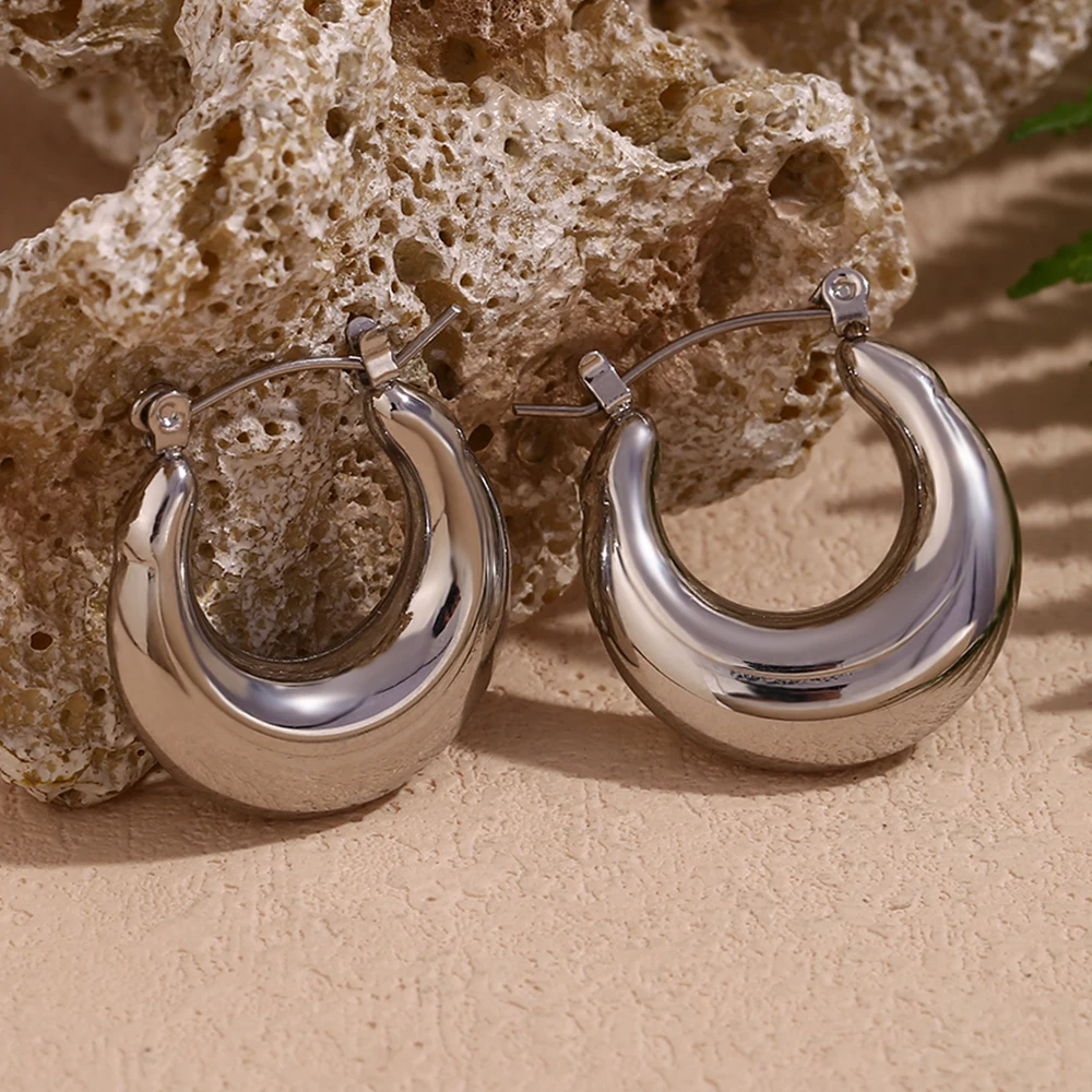 Luxe Crescent Hoops