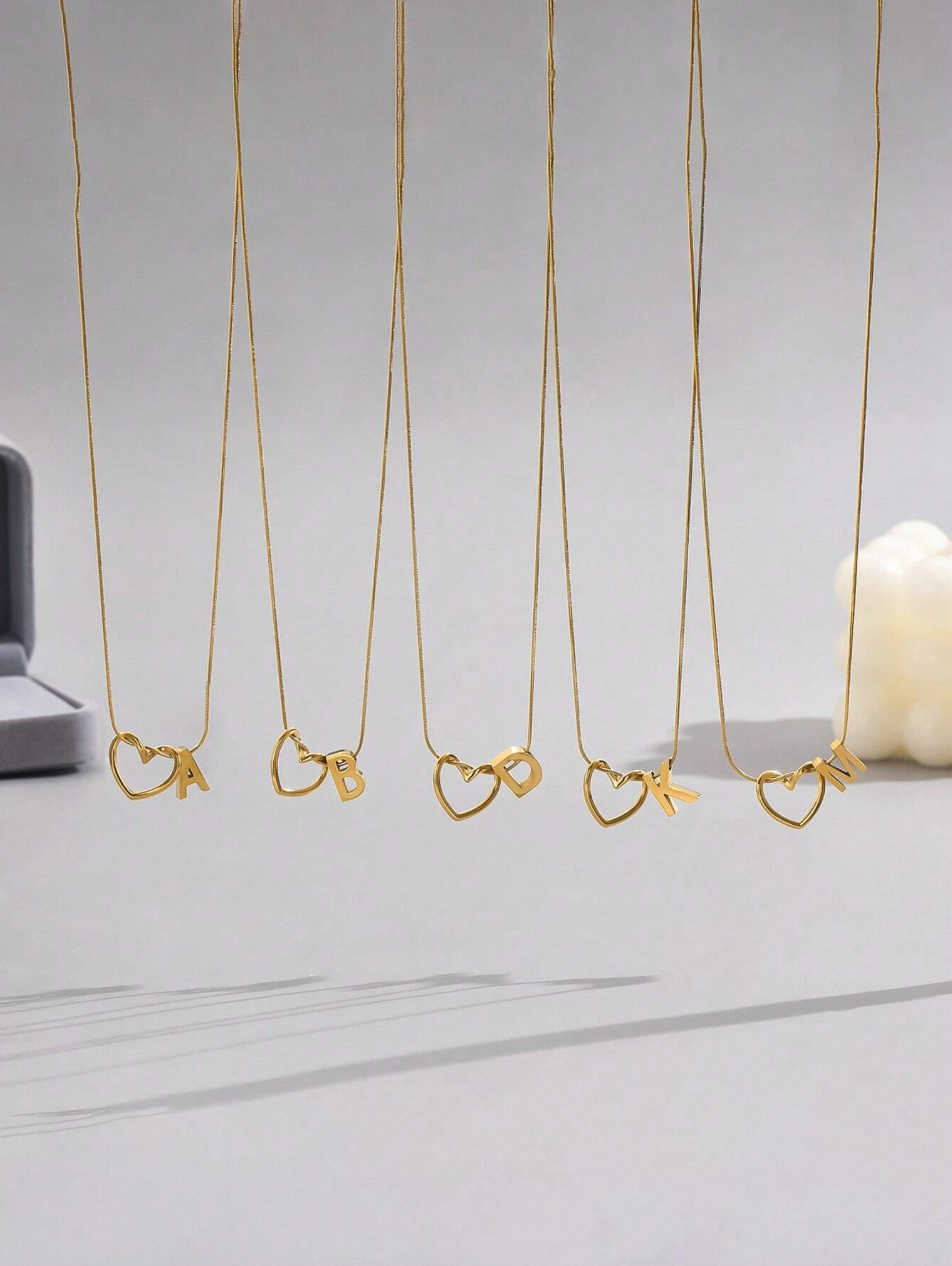 Heart of Mine Initial Necklace '18k Gold Plated'