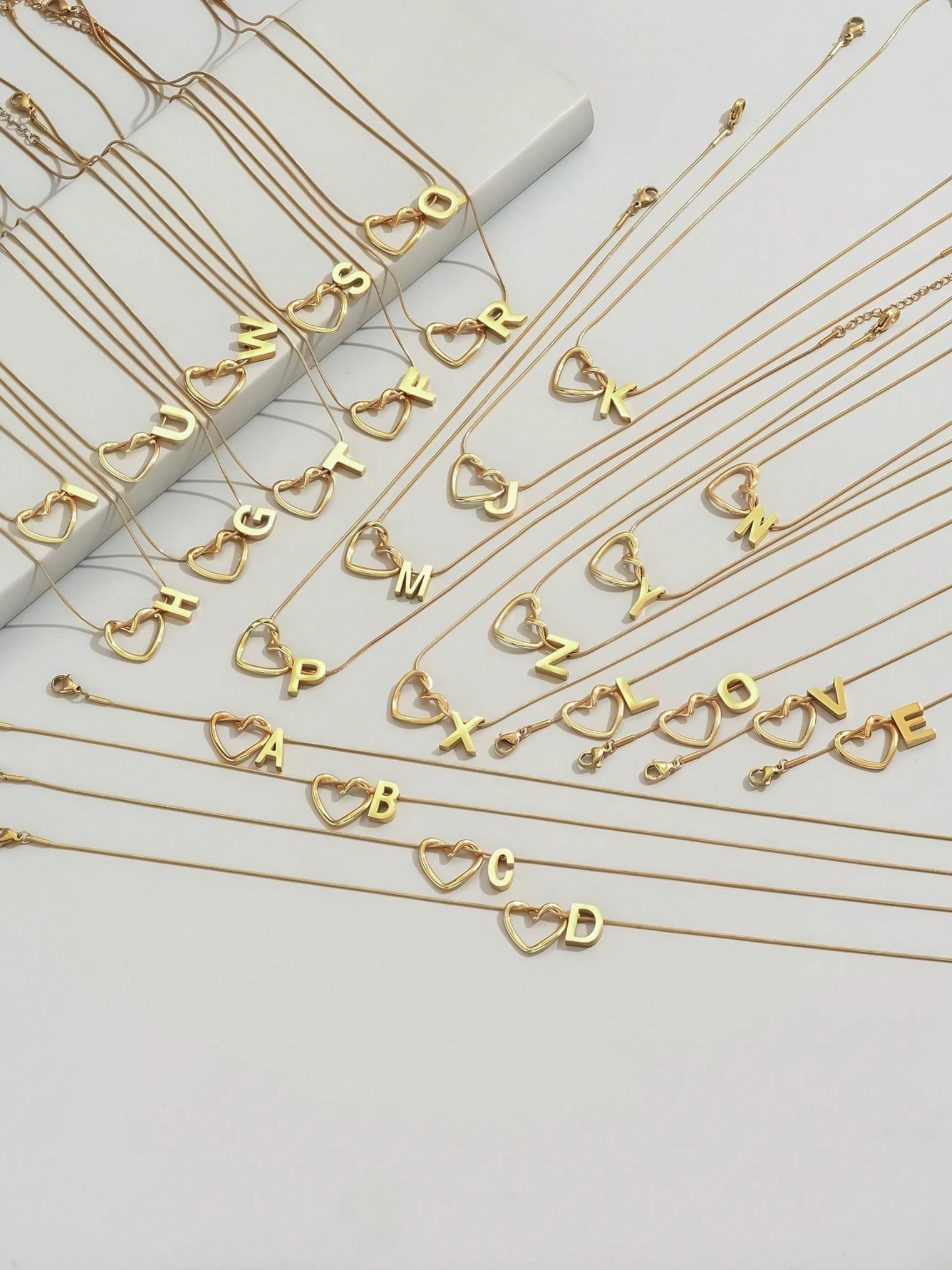 Heart of Mine Initial Necklace '18k Gold Plated'