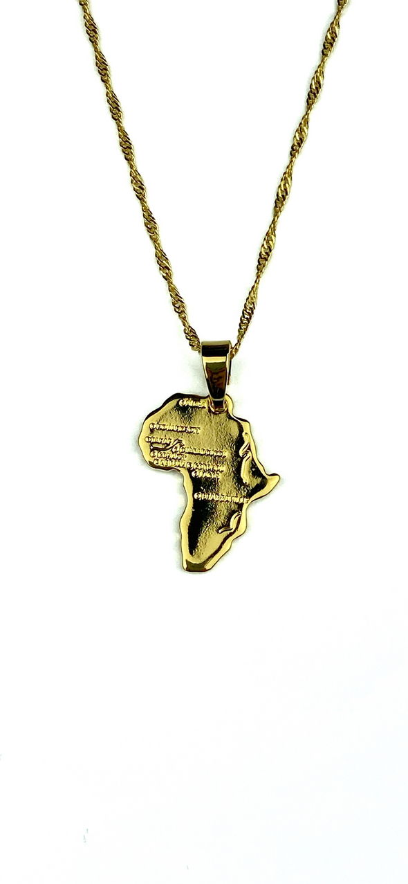 Africa Pendant ‘18k Gold Plated’