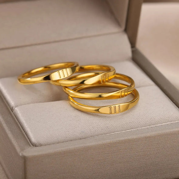 Angel Number Rings '18k Gold Plated'