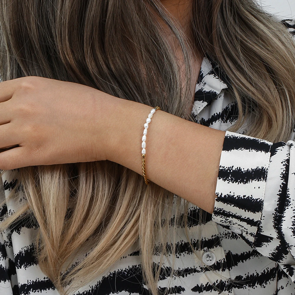 Ocean Pearl Chain Bracelet