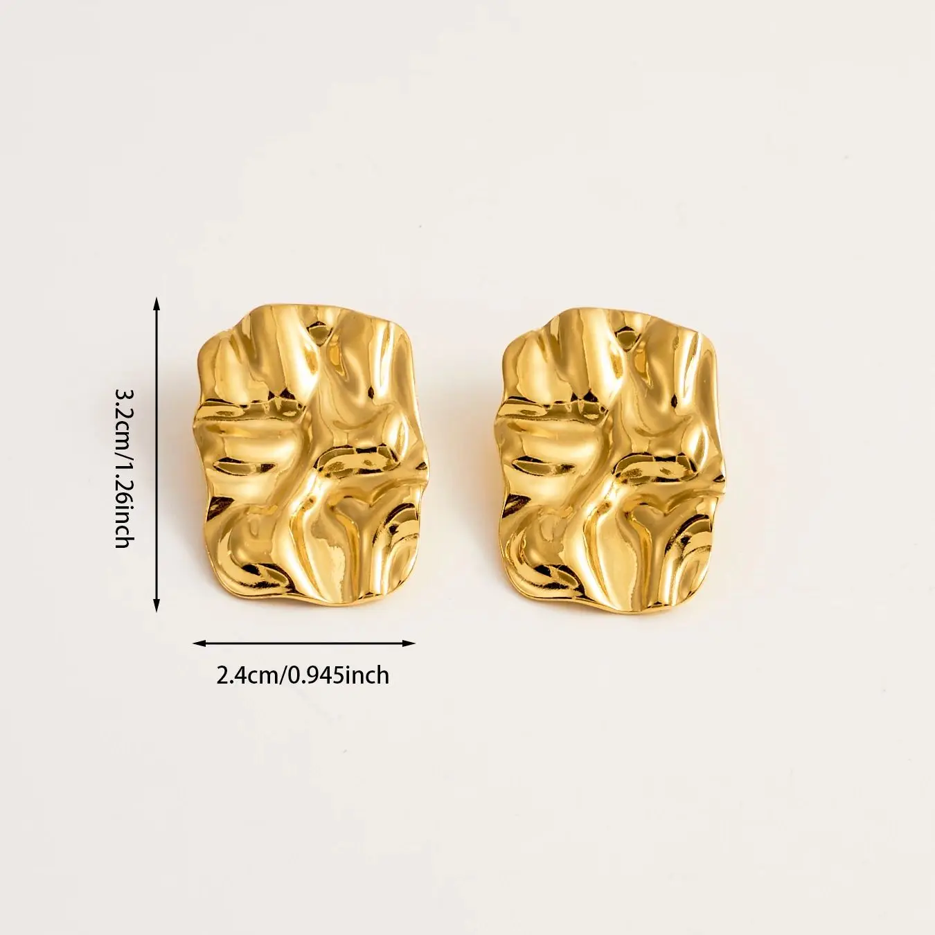 Sculpted Gold Earrings