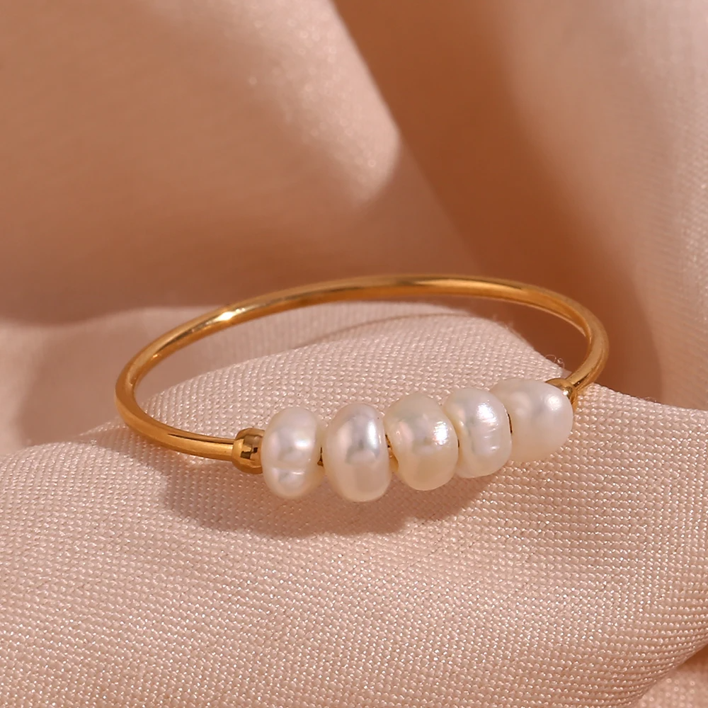 Lustrous Pearl Rings