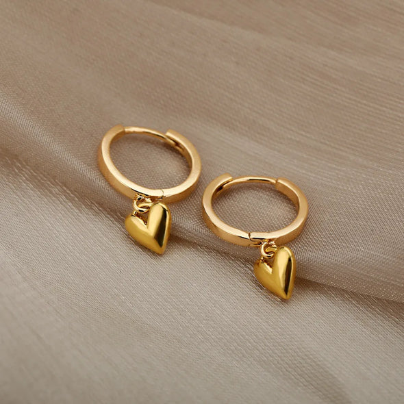 Hypnotized By Love Earrings '18k Gold Plated'