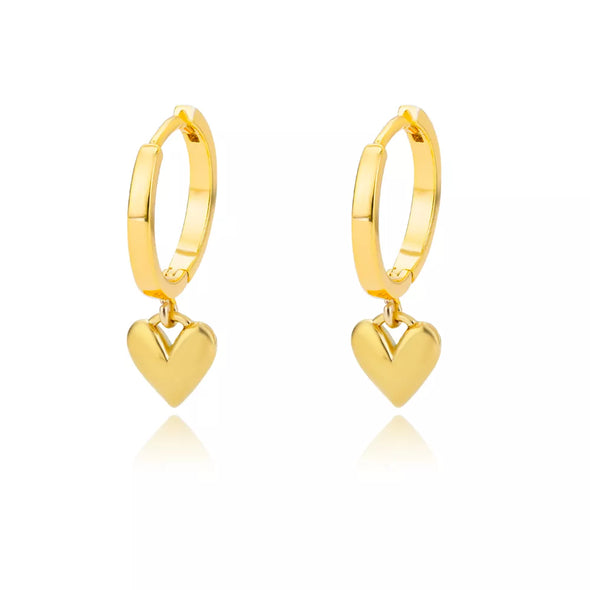 Hypnotized By Love Earrings '18k Gold Plated'