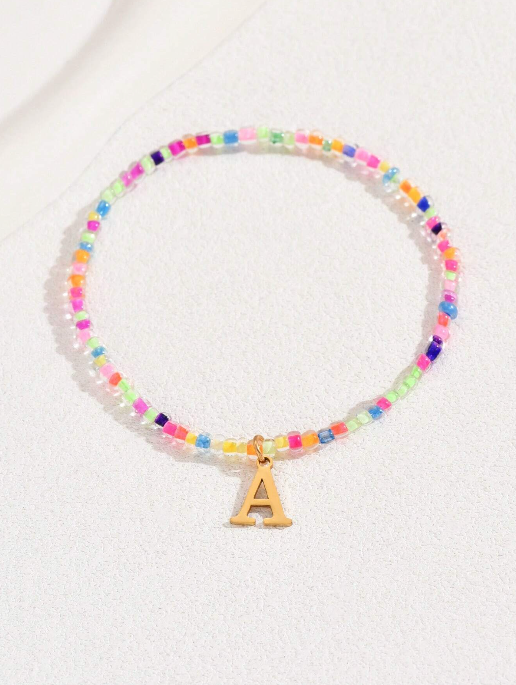 Boho Bliss Initial Anklet '18k Gold Plated'
