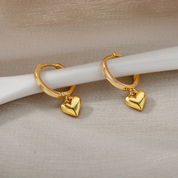 Hypnotized By Love Earrings '18k Gold Plated'