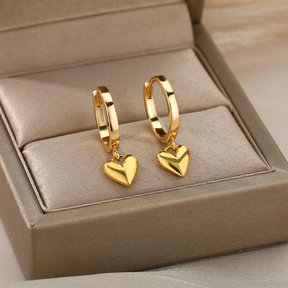 Hypnotized By Love Earrings '18k Gold Plated'