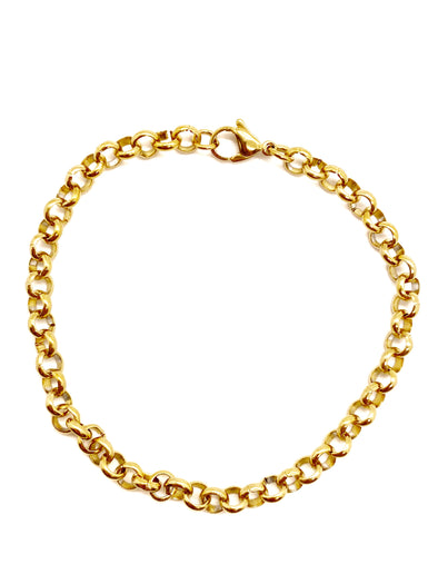 Simple Rolo Link Bracelet '18k Gold Plated'