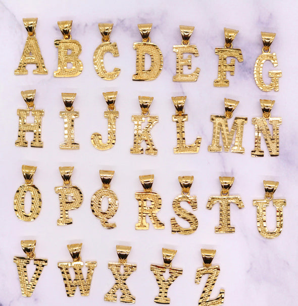 Alphabet Pendant '18k Gold Plated'