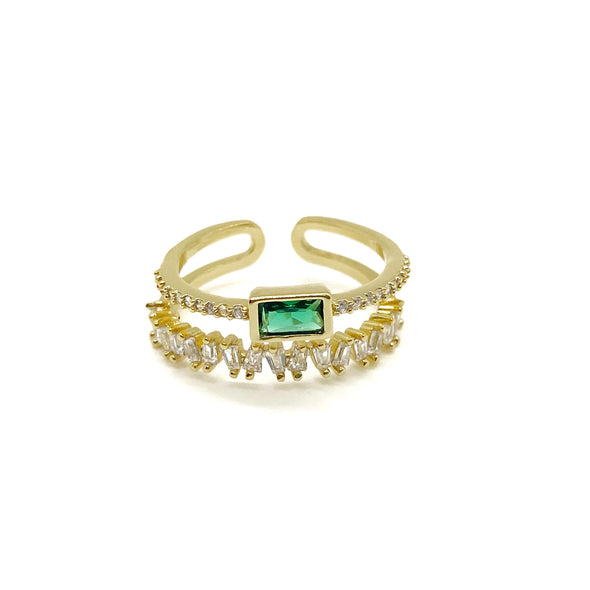 Green Emerald Ring