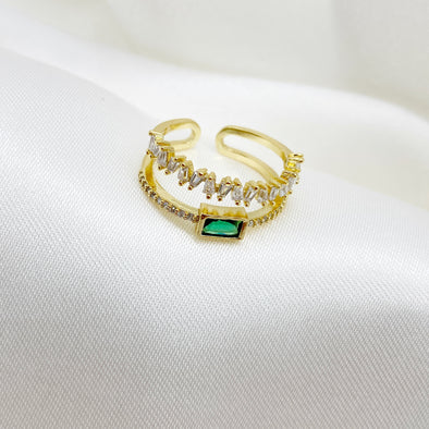 Green Emerald Ring