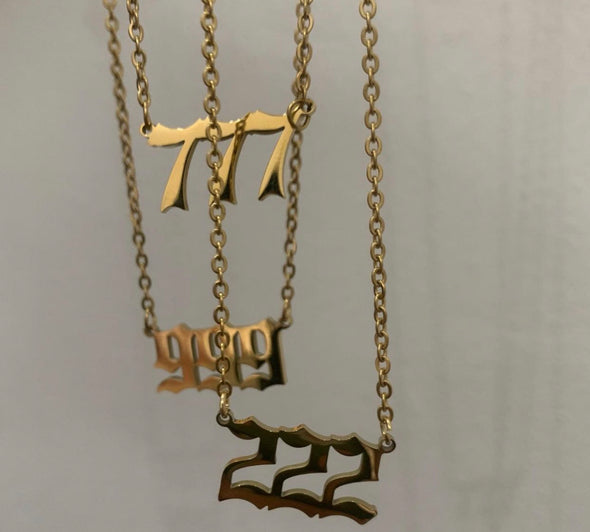 Angel Numbers Necklace '18k Gold Plated'