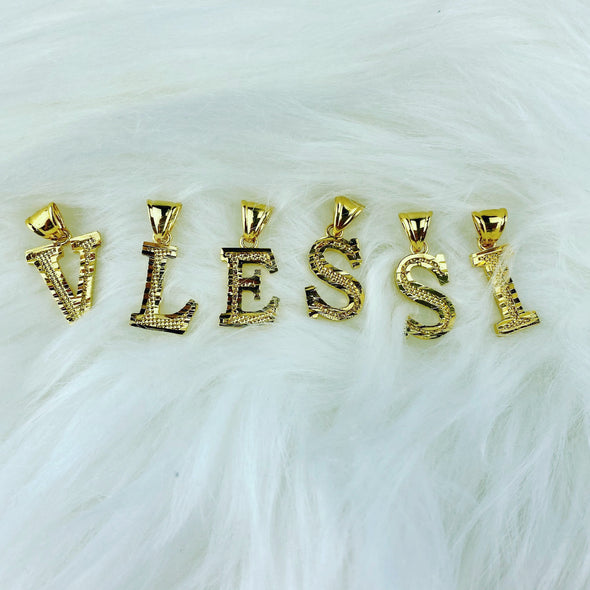 Alphabet Pendant '18k Gold Plated'