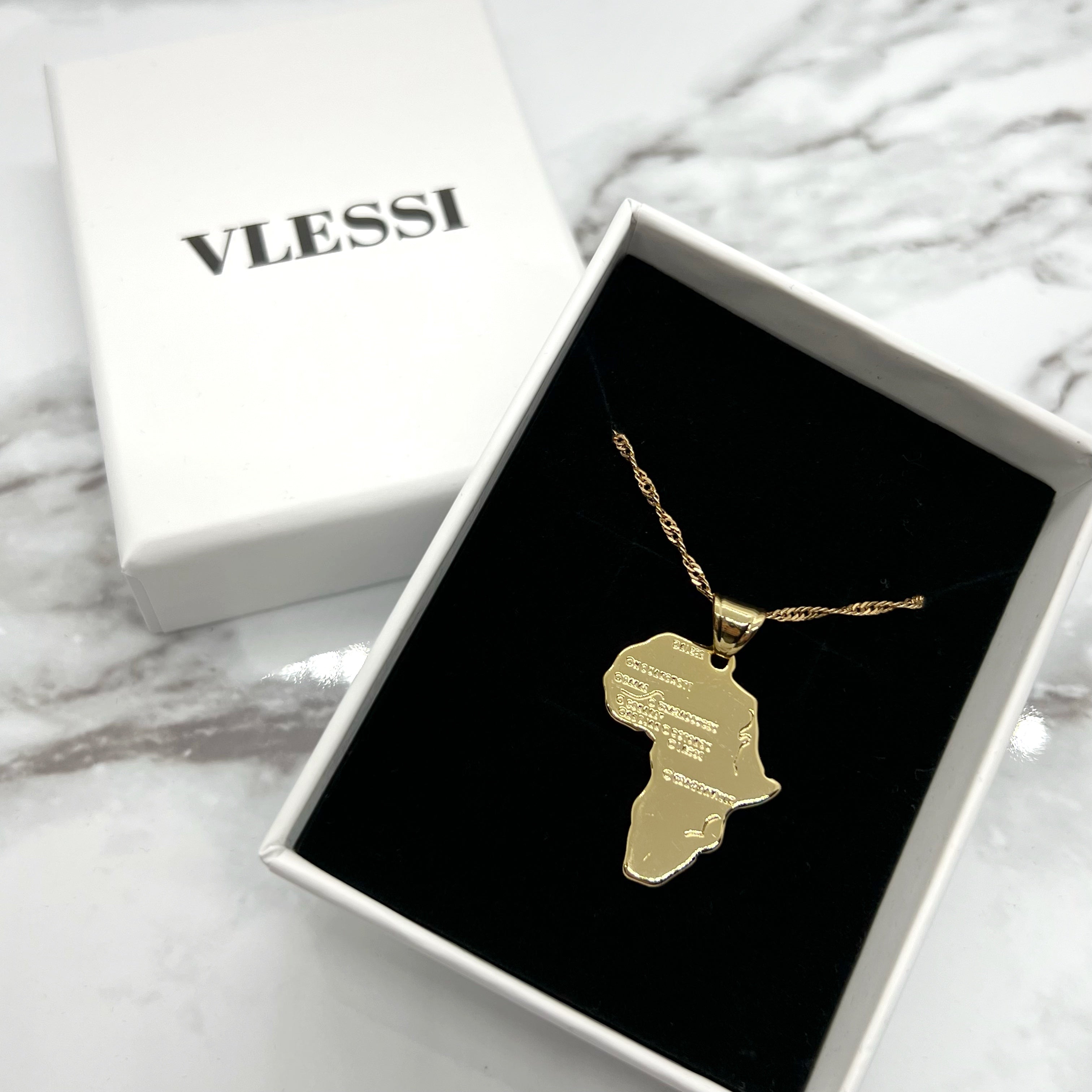 Africa Pendant ‘18k Gold Plated’